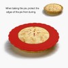 WYBG 4 Pcs Mini Pie Crust Shields, Silicone Pie Pan