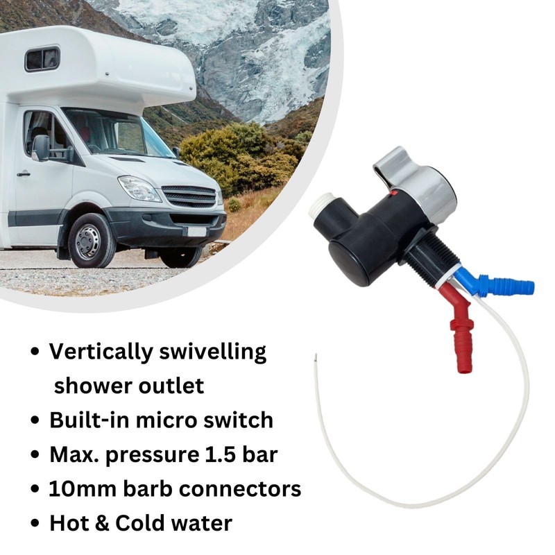 Shower Mixer Water Tap 12V Micro Switch for Caravan Motorhome