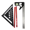 MANUFORE 7in Carpenter Square and 12in/30cm combination square set with