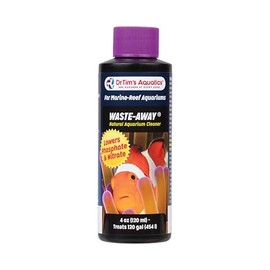 Dr.Tim’s Aquatics Waste-Away Natural Aquarium Cleaner – 4 oz – Sludge Busting Formula for Saltwater & Freshwater Tanks – Improves Circulation, Breaks Down Hidden Organic Waste