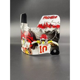 Ridell Speedflex Kansas City Chiefs Isiah Pacheco Full Size Custom Visor, Replica/Speed/