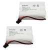 Fenzer 2-Pack Ni-CD Battery 3.6V for Uniden BT-905 (600mAh)