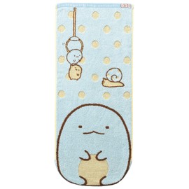 Marushin 6575009700 Face Towel, Sumikko Gurashi, 13.4 x 31.5 inches (34 x 80 cm), Dot and Lizard, 100% Cotton
