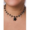 Sacina Black Star Choker Necklace, Crystal Y2k Necklace, Grunge Emo