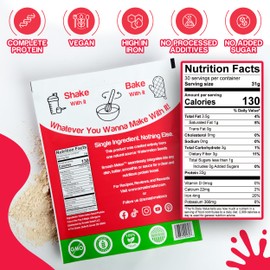 Smash Melon Watermelon Seed Protein Powder Raw - Cold-Pressed, Single-Ingredient Unflavored Protein Powder- Shake or Bake with it