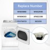 Ebrmeiwo 2Pcs WPW10610880 Clothes Dryer Door Catch, OEM Size Replacement