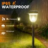 Bright 10 Pack Solar Pathway Lights Outdoor, Solar Powered Garden