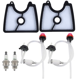 Hipa 125B Air Filter Fuel line Kit Replace 581798001 545081841 Fuel Line Kit 545112101 Air Filter Fit for Husq 125B 125BVX 125BX Handheld Leaf Blower Model Parts