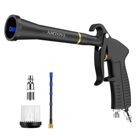 AMTOVL Car Cleaning Gun - Detailing Interior Dryer Air Blow Gun, High Pressure Blower Gun, Car Detailing Kit Interior Cleaner for Car Quickly Blasts Dirt and Dust Works with Air
