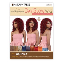 Motown Tress Day Glow Wig Quincy (COPPER)