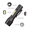 Unbranded 5pcs Super Bright LED Tactical Flashlight Zoomable USB Rechargeable