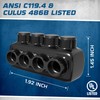 OHLECTRIC Insulated Wire Connector 4 Port Single Side Entry for