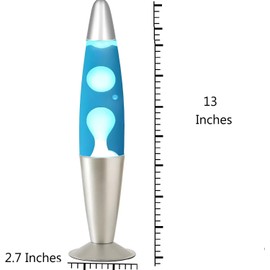 Color Changing LED Smart Magma Liquid Motion Lamp Light with Remote Home Decor Table Lamp for Living Room Bedroom, Office, Birthday Holiday Gifts for Kids Adults Women Men (Siliver)