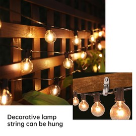 Elrswy Light Hanger Hooks,Screw Hooks for Hanging Christmas Light,Light Wire and Led Fairy Led Light Clips,Stainless Steel,40 Pack