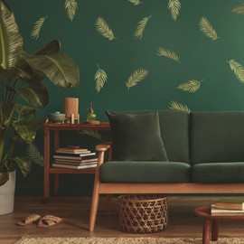 RoomMates RMK4997SCS Gold Palm Frond Peel and Stick Wall Decals