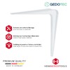 Gedotec Shelf Brackets Metal Shelf Console 150 mm Sheet Steel