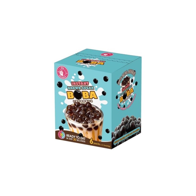 Orbitel O's Instant Brown Sugar Boba/Tapioca Pearls, Ready in 30