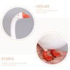 Toddmomy Goose Statue Plastic Goose Figurine Garden Goose Sculpture Desktop