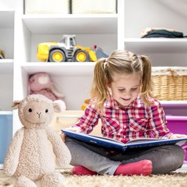 Ditucu Lamb Stuffed Animal 9 inch Cute Realistic Sheep Plush Toys Ultra Soft Plushies Gifts for Kids White