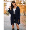 COCCKO Long Sleeve Open Front Cardigan Sweaters with Pockets Fall