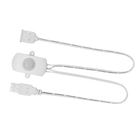 2A 5‑24V Mini PIR Infrared Motion Sensor Detector Automatic Switch LED Strip USB Interface (White)