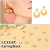 Shimmeroo 12 Pcs Silicone Flat Earring Backs for Studs, Clear