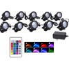 SHOYO Underwater Pond Lights, Colored Spotlight for Yard, IP68 Waterproof