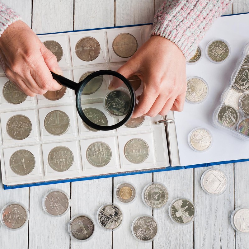 PATIKIL Coin Snap Holder 24pcs Silver Dollar Coin Holder Collector