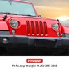 SQQP Mesh Grille Grill Insert+ Headlight Turn Light Cover Trim