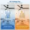 52 inch Ceiling Fans with Lights and Remote, Dimmable 3