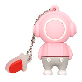 Cartoon USB Flash Drive Cartoon Style USB2.0 Interface Plug and Play High Speed Memory Thumb Stick for Photo Video Files Pink 32G