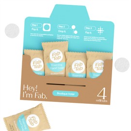 FABTAB Foaming Hand Soap Refills - Natural Hand Soap - Bathroom Hand Wash - Non-Toxic Hand Soap - Plant-Based - No Harsh Chemicals - Boutique Hotel - 4 Pack