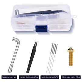 Boquillas de latón de 0,4 mm, 12 unidades, impresora 3D de filamento de 1,75 mm, boquillas de extremo caliente para Anycubic Kobra 3, impresora 3D combinada Kobra 3