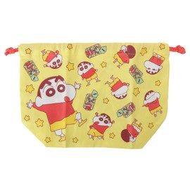 Small Planet Crayon Shin-chan Gusseted Drawstring Shinnosuke and Choco Bichirashi