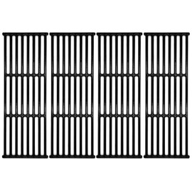 Hongso 17 3/8" Porcelain Cast Iron Cooking Grates Replacement for Broil King Baron 440, 320, 420, 340, 9211-64, 9211-54, 9211-54, 9221-67 Huntington 6023-89, Broil Mate 7120-64 and Sterling Models
