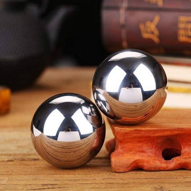 #3 Stainless Steel Chinese Healthy Exercise Massage Metal Balls