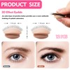 RUINIPOT 6 Pairs Replacement Eyelids for Mannequin Head Removable Realistic