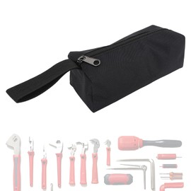 Small Tool Bag, Premium Tool Pouch, Utility Multipurpose Storage Organizer, Scratchproof Waterproof, Zip Tool Bag for Home, Travel, Business Trip