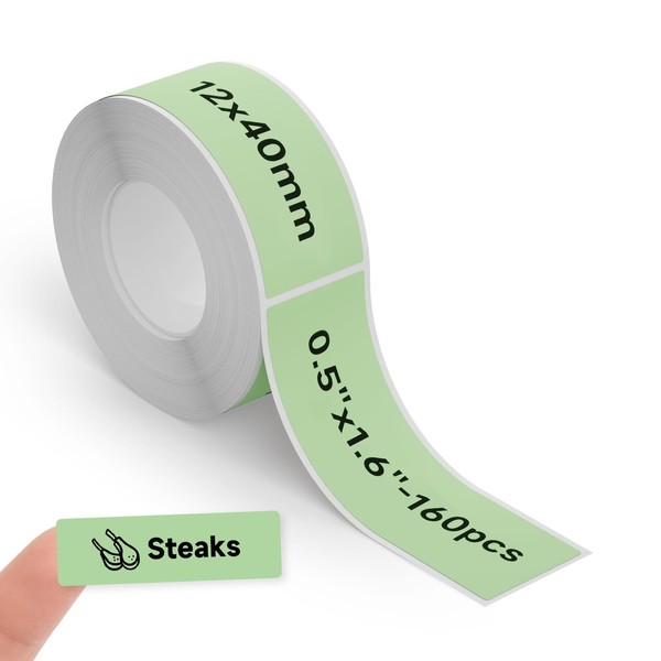 Thermal Labels DETONGER 1/2 Width Compatible Tape Refills Label Stickers