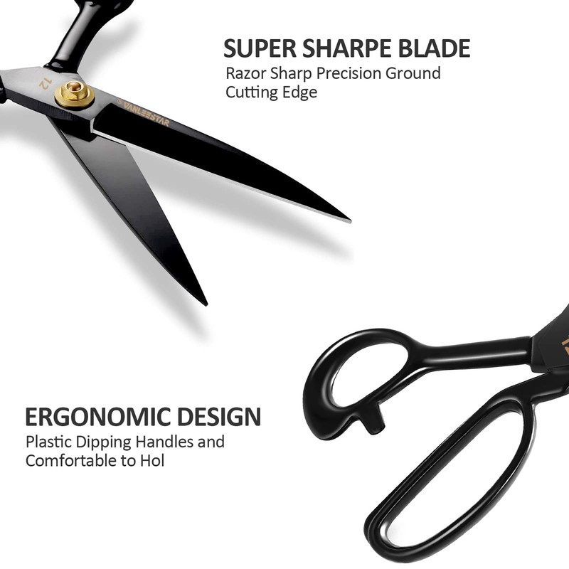 Fabric Scissors - 12 Inch (30.5 cm) Professional Sewing Scissor