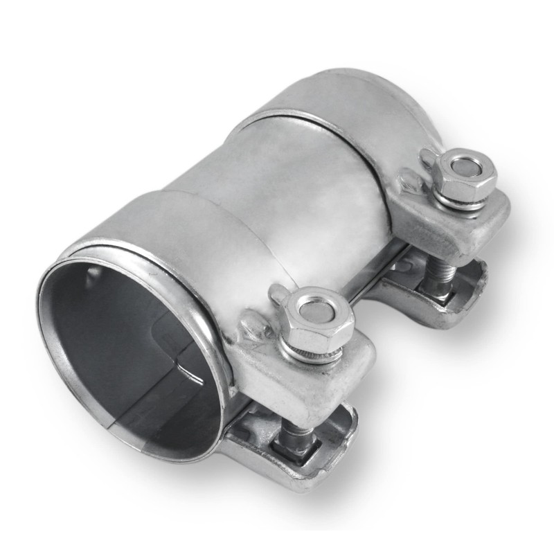 Exhaust Clamp, Pipe Connector, Double Clamp, Exhaust System (Galvanised Steel,