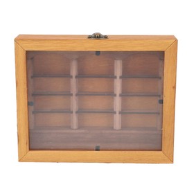 Yunir Stress Reliever, Miniature Book Boxes Display Case Cabinet, Shake Away Anxiety Bookshelf, Anxiety Relief Bookshelf Toy, for Living Room Desk Ornament (Bookshelf + Mini Books)