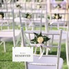 12 Pcs Reserved Seating Signs for Wedding Ceremony,Sage Green