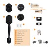 Natsukage Front Door Handle Heavy Duty Entry Lock Matte Black