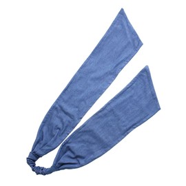 Vingtaine H7547-BL- Hair Band, Dungaree, Asymmetric, Denim Style, Ribbon, Simple, Daily