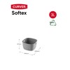 CURVER Softex 4x 3L Storage Baskets, 100 percent Recycled Material,