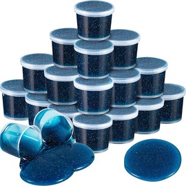24 Packs Galaxy Slime,Party Favor for Kids Girls & Boys, Adults, Non Sticky, Unscented，Stress & Anxiety Relief, Wet, Super Soft Sludge Toy