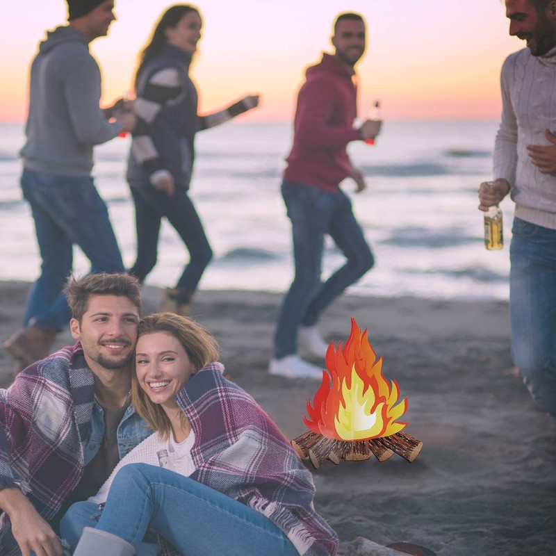 Tatuo 6 Set Fake Fire Fake Fireplace Campfire Flame 12