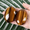 XIANNVXI 2.4 Inch Large Tiger's Eye Stone Worry Stones Crystals