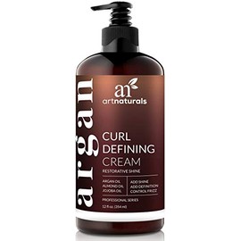 ArtNaturals Curl Defining Cream - (12 Fl Oz / 355ml) - Curls Amplifier with Argan Oil - for Wavy and Curly Hair - Natural and Sulfate Free